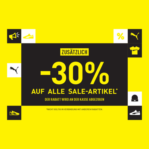 Puma 30% auf reduzierte Artikel