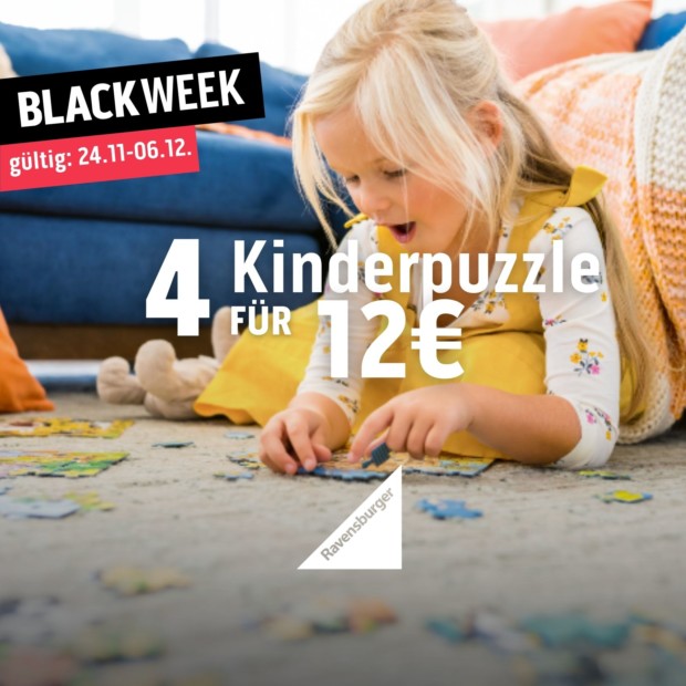 Ravensburger Kinderpuzzles 8 für 20€ - BW (A)