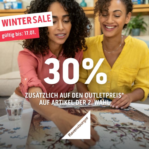 Ravensburger 30% auf alle 2. Wahl Artikel - Winter Sale (A)