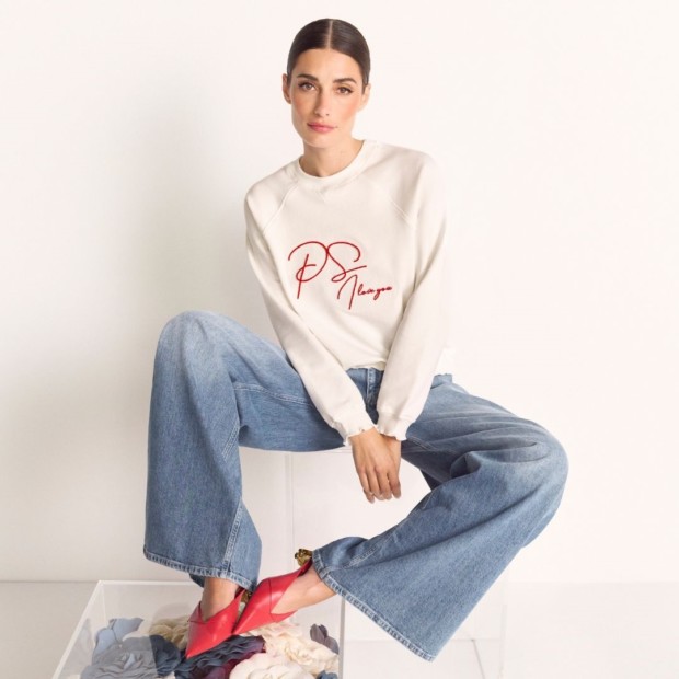 Rich & Royal Damen Outfit Pullover + Jeans