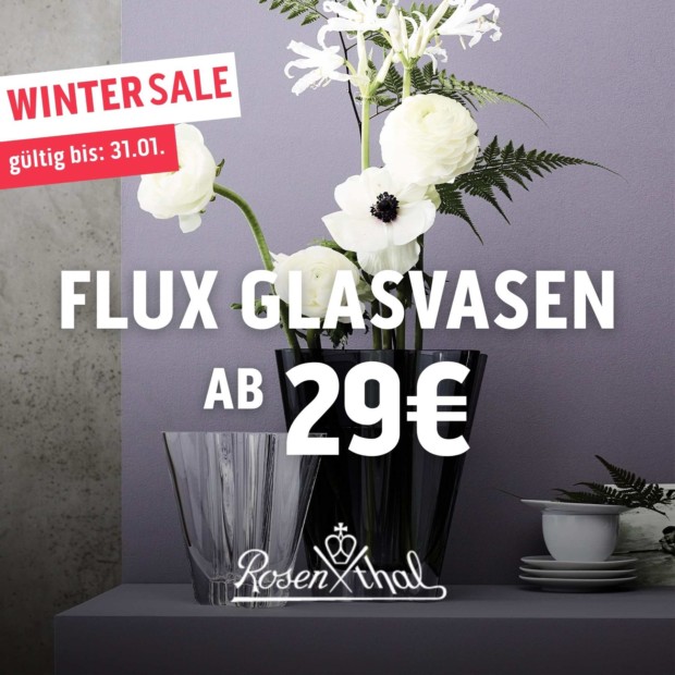 Rosenthal Flux Glasvasen ab 29€ - Winter Sale (A)