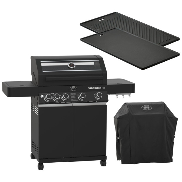 Videro G4 - Pit inkl. Abdeckhaube + Grillplatte