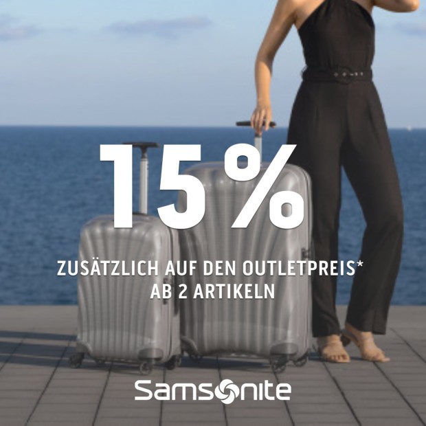 Samsonite 15% zusätzlich ab 2 Artikeln (A)