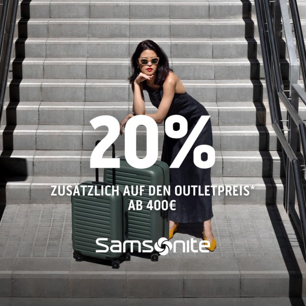 Samsonite 20% ab 400€ (A)