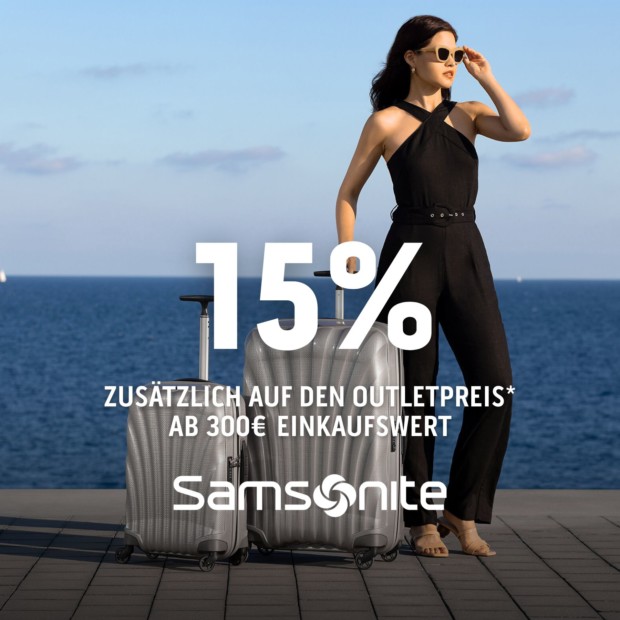 Samsonite bis zu 20% zusätzlich