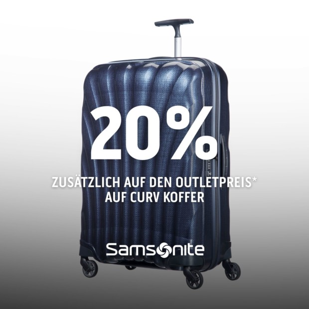 Samsonite 20% zusätzlich auf den Outletpreis (A)