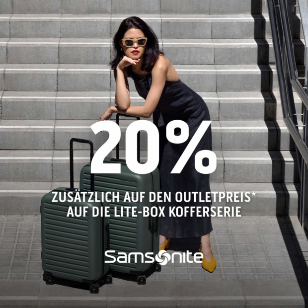 Samsonite 30% ab 2 Lite-Box Koffer (A)