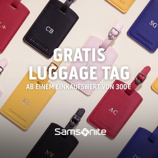Samsonite personalisiertes Luggage Tag ab 300€ (A)