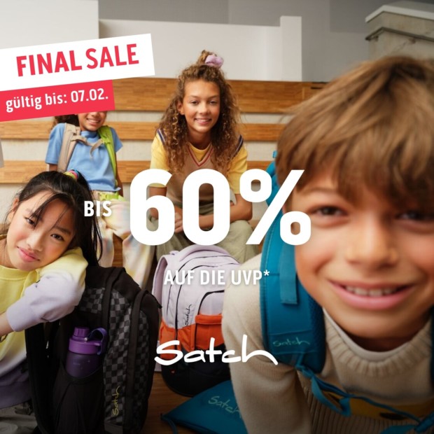 Satch bis zu 60% auf die UVP FS26 (A)