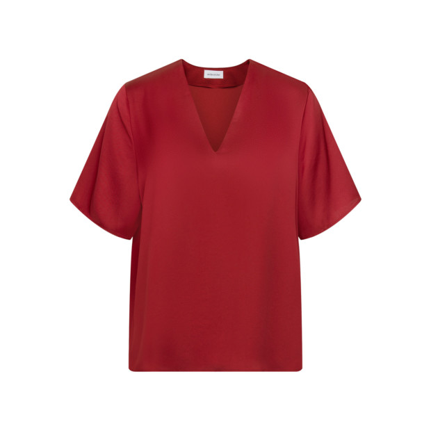 Damem Bluse mit V-Ausschnitt