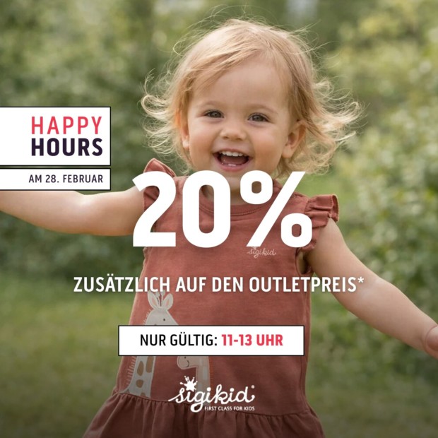 Sigikid 20% zusätzlich auf den Outletpreis - Happy Hours (A)