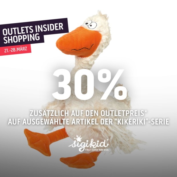 Sigikid 30% zusätzlich auf den Outletpreis auf Kikeriki-Serie - OIS26 (A)