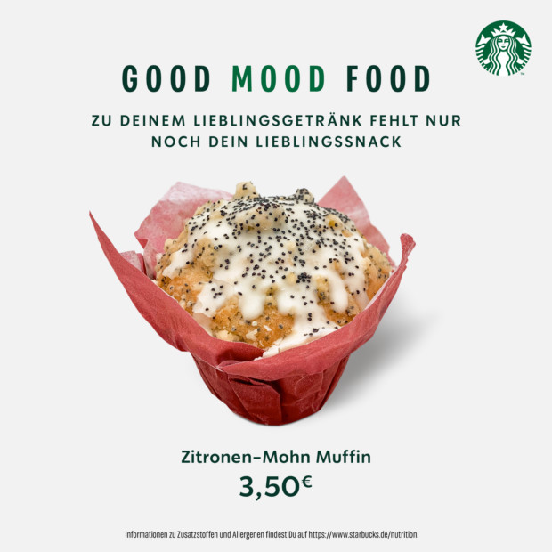 Starbucks GOOD MOOD FOOD Zitronen Muffin