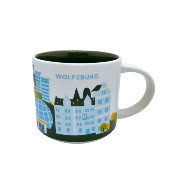 Starbucks-Tasse im Wolfsburg Design