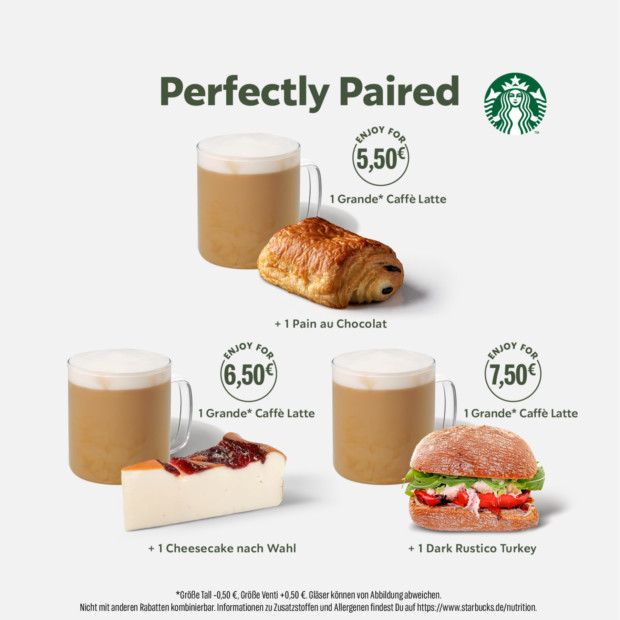 Starbucks PERFECTLY PAIRED