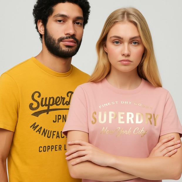 Superdry 2 für 45€ auf alle graphic T-Shirts für Männer und Frauen