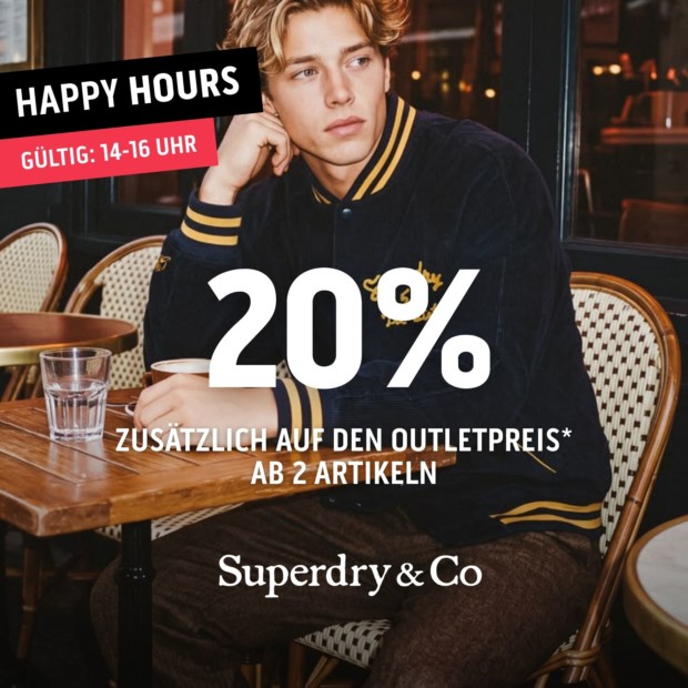 Superdry 20% ab 2 Artikeln - Happy Hours (A)