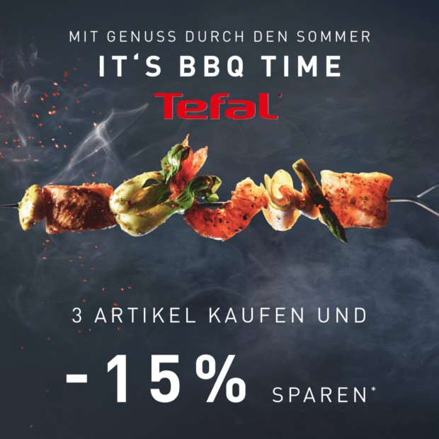 Tefal 15% zusätzlich ab 3 Artikeln - BBQ Wochen