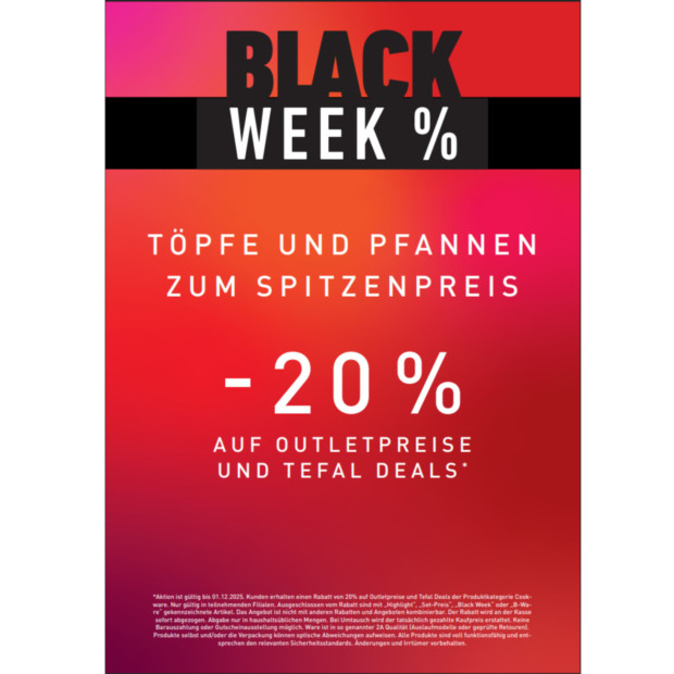 Tefal 20% zusätzlich auf Cookware - BW
