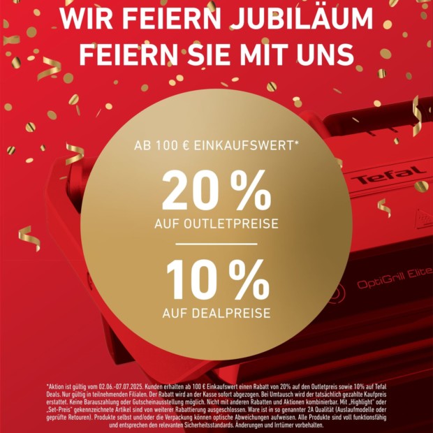 Tefal 20% zusätzlich