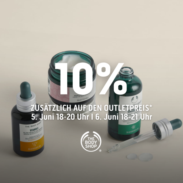 The Body Shop 10% zusätzlich auf den Outletpreis