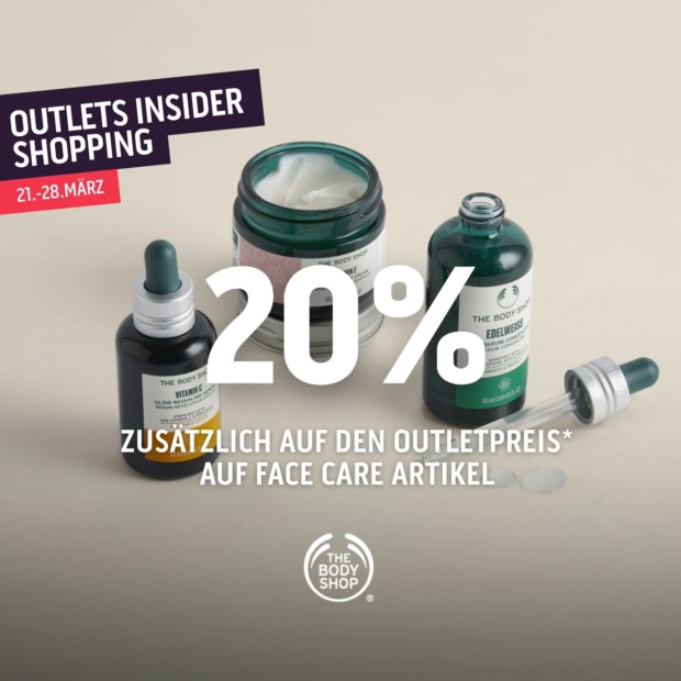 The Body Shop 20% auf Face Care - OIS26 (A)