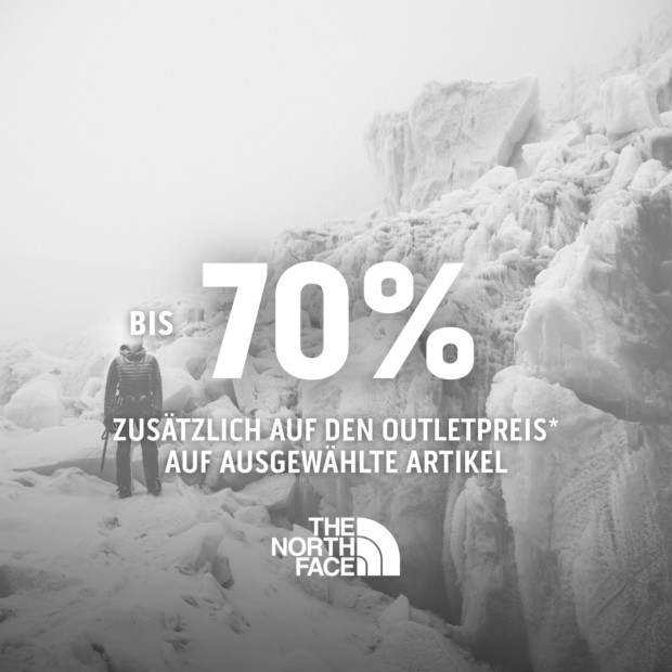 The North Face bis zu 70% zusätzlich auf den Outletpreis (A)