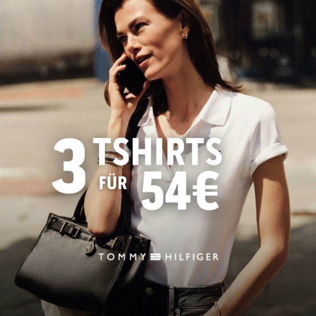 Tommy Hilfiger 3 T-Shirts für 54€ (A)
