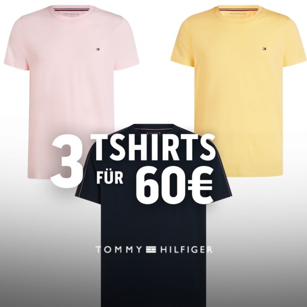 Tommy Hilfiger T-Shirt Aktion 3 für 60€ (A)