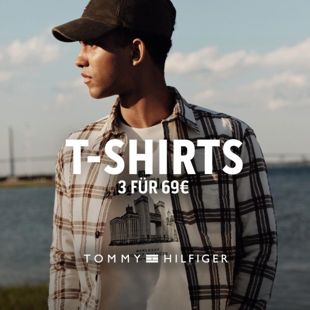 Tommy Hilfiger 3 T-Shirts für 69€