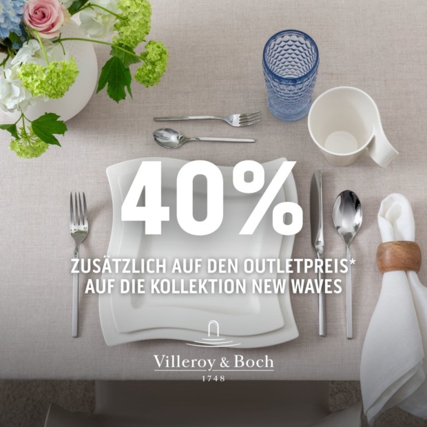 Villeroy & Boch 40% auf New Wave - VOS (A)