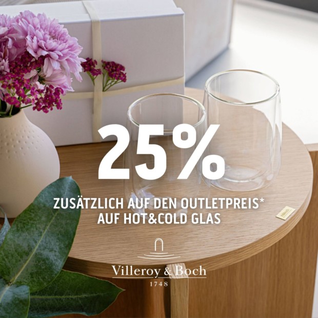 Villeroy & Boch Hot&Cold Glas- Summer Sale
