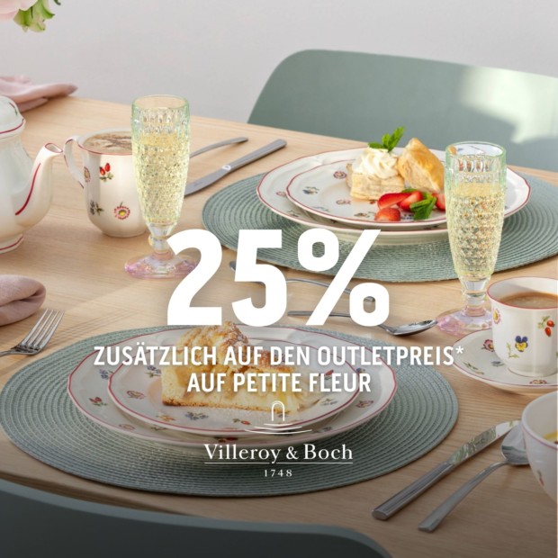 Villeroy & Boch 25% zusätzlich auf den Outletpreis (A)