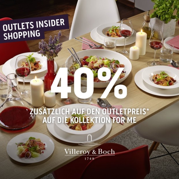 Villeroy & Boch 40% auf die Kollektion ForMe - OIS (A)