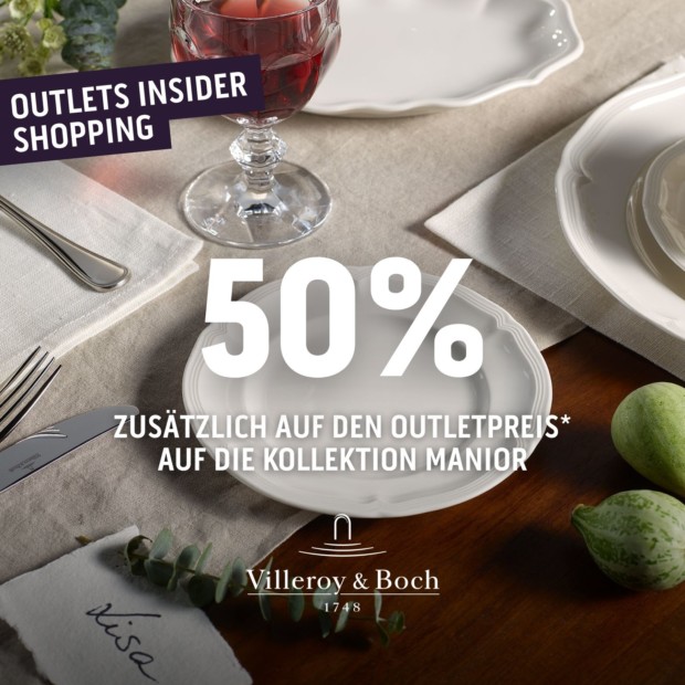 Villeroy & Boch 50% auf die Kollektion Manior - OIS (A)