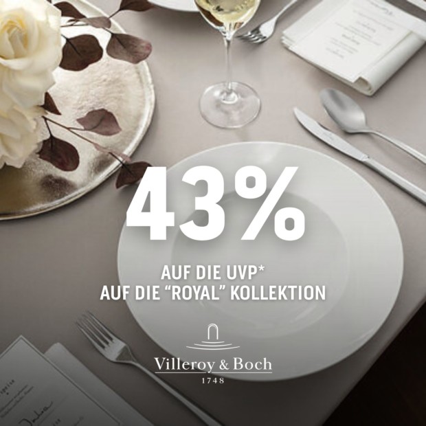 Villeroy & Boch 43% Weiße Wochen Royal