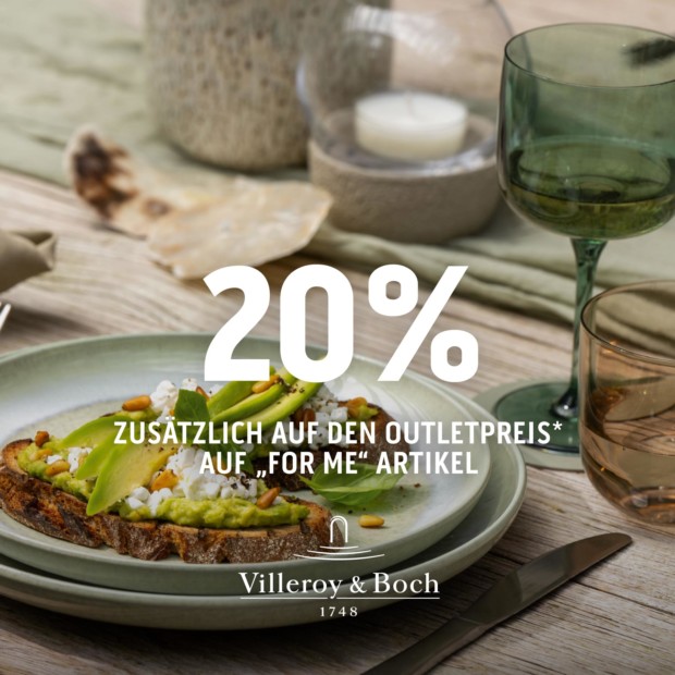 Villeroy & Boch 20% auf For Me Artikel - EÖ (A)