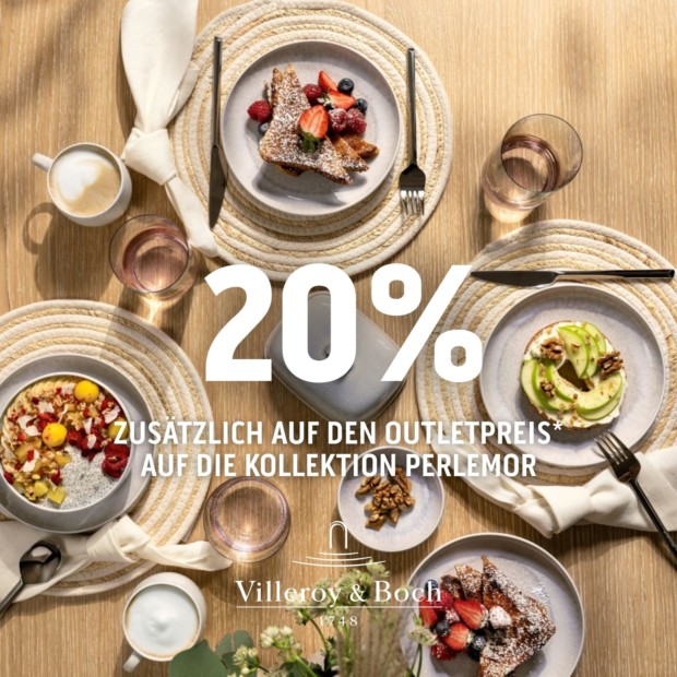 Villeroy & Boch 20% auf die Kollektion Perlemor (A)
