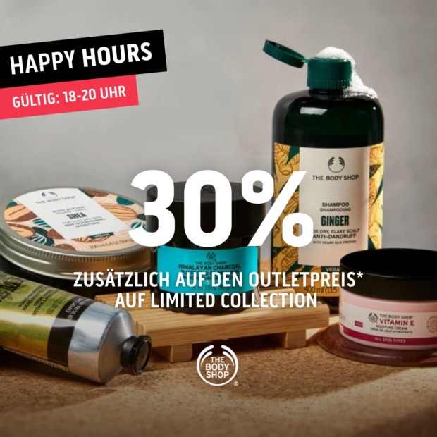 The Body Shop 30% zusätzlich-Happy Hours (A)