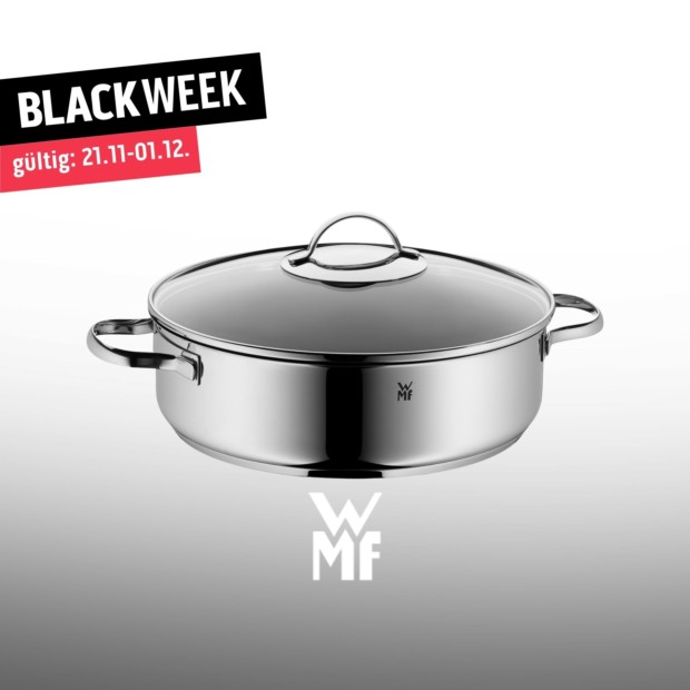 Schmorpfanne mit Glasdeckel