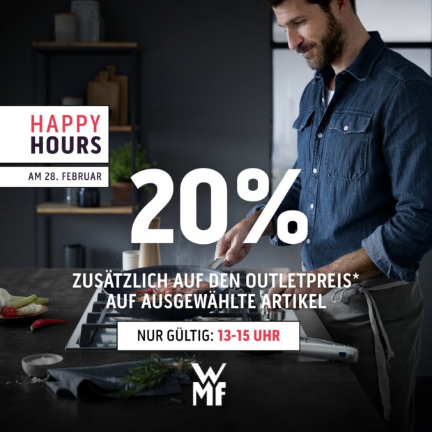 WMF 20% zusätzlich auf den Outletpreis auf Küchenhelfer - Happy Hours (A)