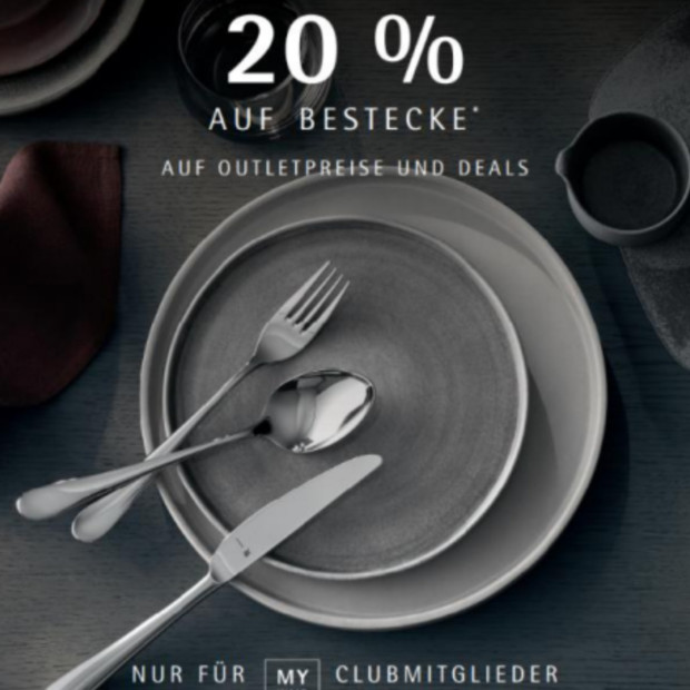 WMF 20% auf Bestecke für Club Mitglieder
