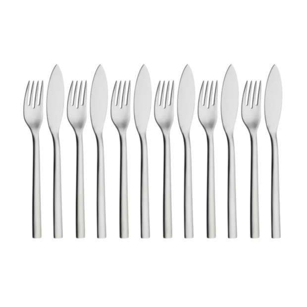Nuova Fisch Besteck 12teilig