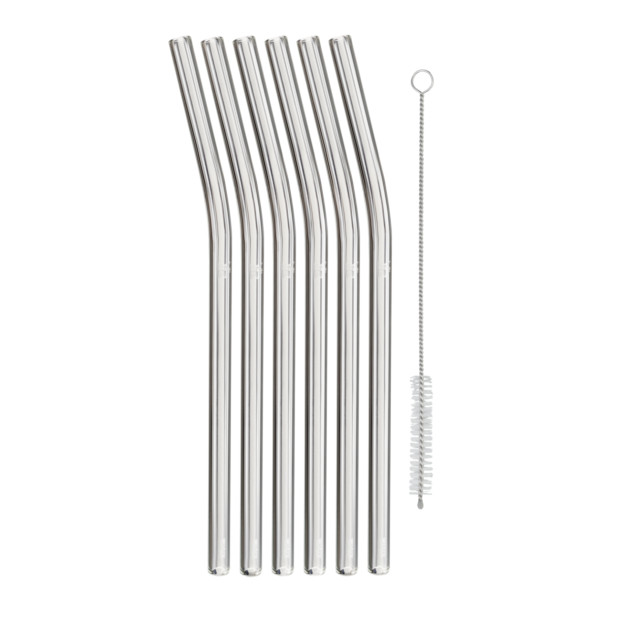 Glastrinkhalm 23cm