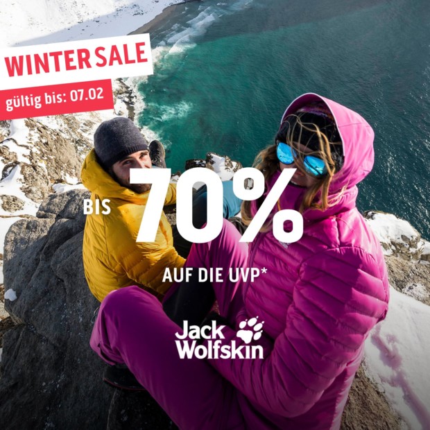 Jack Wolfskin bis zu 70% auf die UVP (A)