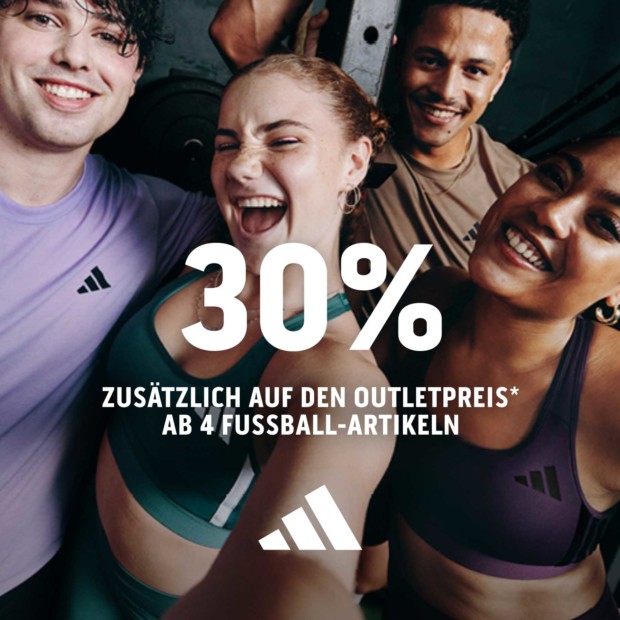 Adidas Fussball Aktion 30% ab 4 Artikeln (A)