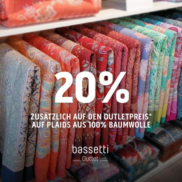 Bassetti 20% zusätzlich auf Plaids - Kids Days