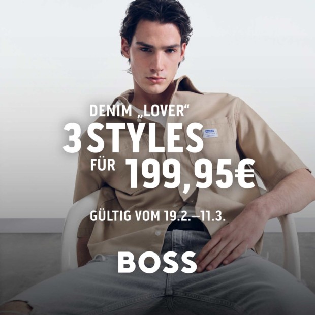 Boss 3 Denim Styles für 199,95€ (A)