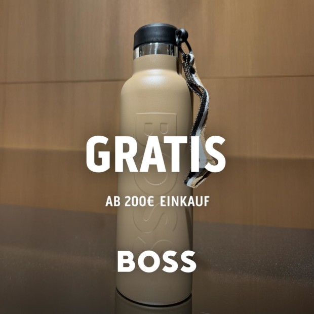 Boss Gratis Trinkflasche ab 200€ Einkauf - Sportwochen 1-4