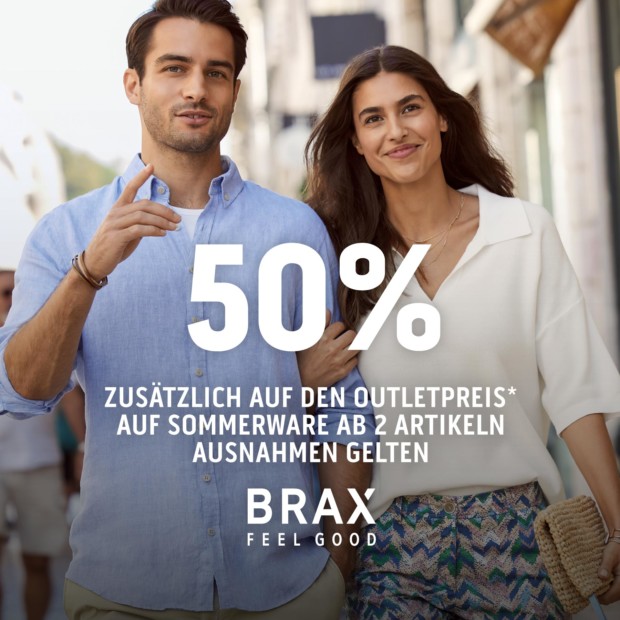 Brax 50% zusätzlich ab 2 Artikeln - Summer Sale
